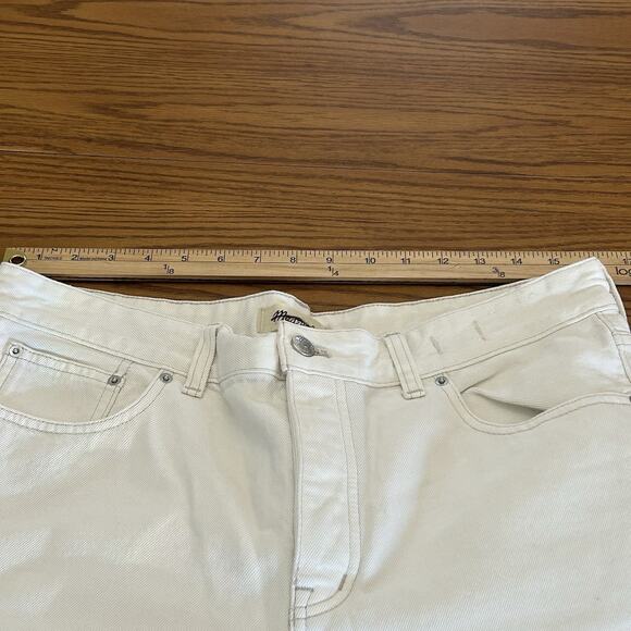 Madewell The Darted Barrel Leg Jeans Canvas Denim Button Fly Size 29 NWT - Picture 7 of 10